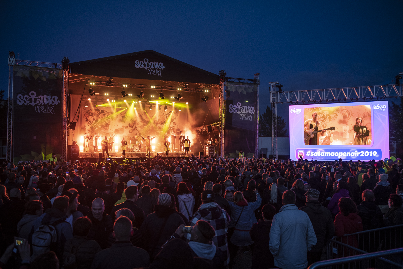 LED-Screenit festivaalikäytössä Kemin Satama Open Airissa 2019