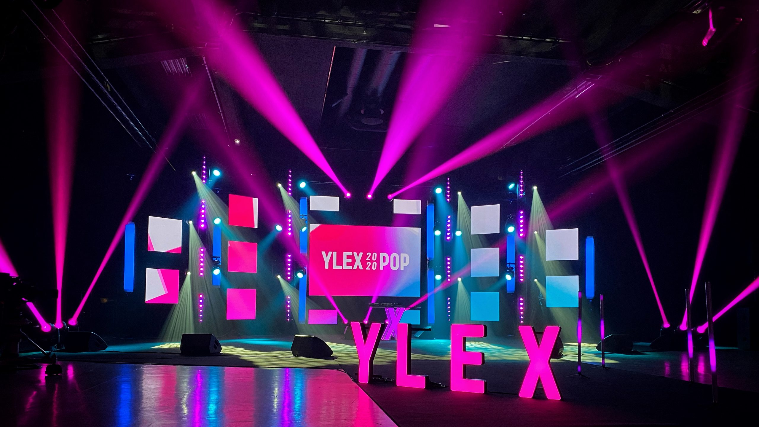 LED-screen televisio -toteutuksessa YleX Pop 2020 -festivaalissa